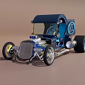 Type C Racing Retro Racing 3d model