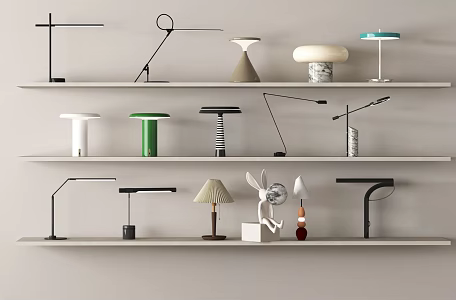 Modern Table Lamp Reading Lamp Moon Lamp Rabbit Lamp Mushroom Lamp Art Table Lamp 3d model