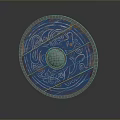 Medieval Shield Ancient Shield Defensive Weapon Ancient Shield Iron Shield Protective Shield Wooden Shield 3d model