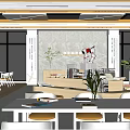 Book Art Interior Design With Open Space Bookshelves Display Tables And Round Stools