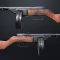 Realistic Submachine Gun Realistic Weapon Gun Firearms Assault Rifle Submachine Gun Clamp 3d model