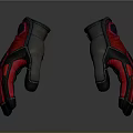 Black and Red Protective Gloves with Durable Design for Daily Activities