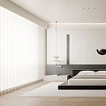 Modern Bedroom Interior Design With Platform Bed White Bedding Area Rug And Wall Decor