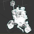Robotic Utility Vehicle For Scientific Exploration With Mechanical Arms Wheels And Communication Antenna