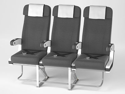 Aircraft Seat Realistic Chair Seat Leisure Chair Public Chair Stool Aircraft Aviation Armchair model