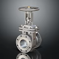 Industrial Stainless Steel Gate Valve With Flanged Ends And Handwheel Operation Design
