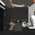 Elegant Modern Wine Cellar Interior With Glass Racks And Recessed Lighting