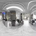 Luxury Modern Beauty Hair Salon Interior Design With Professional Styling Stations And Bright Soft Lighting