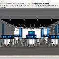 Modern Classroom Computer Room Computer Classroom 3d model