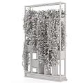 Vertical Hanging Greenery On Metal Frame Garden Decor With Trailing Vines