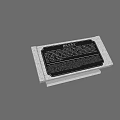 Detailed Stone Monument With Inscription On Rectangular Base And Smooth Surface 3d model