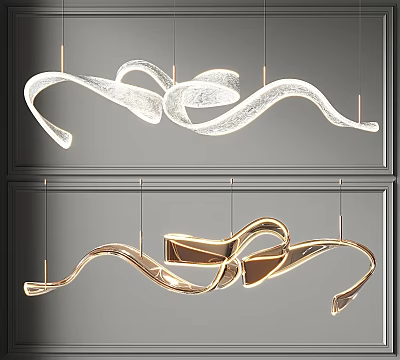 Modern chandelier 3d model