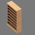 Wooden Vertical Display Shelf With Multiple Shelves For Retail Product