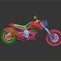 Motorcycle Two-wheeled Motorcycle Cross-country Motorcycle Road Race Motorcycle Motor Vehicle Transport 3d model