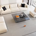 Modern Sofa Coffee Table Combination Sofa 3d model