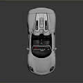 White Luxury Convertible Sports Car With Open Top Sleek Design And Black Wheels