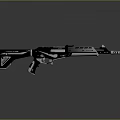 Modern Tactical Sniper Rifle With Black White Body Scope And Design Details