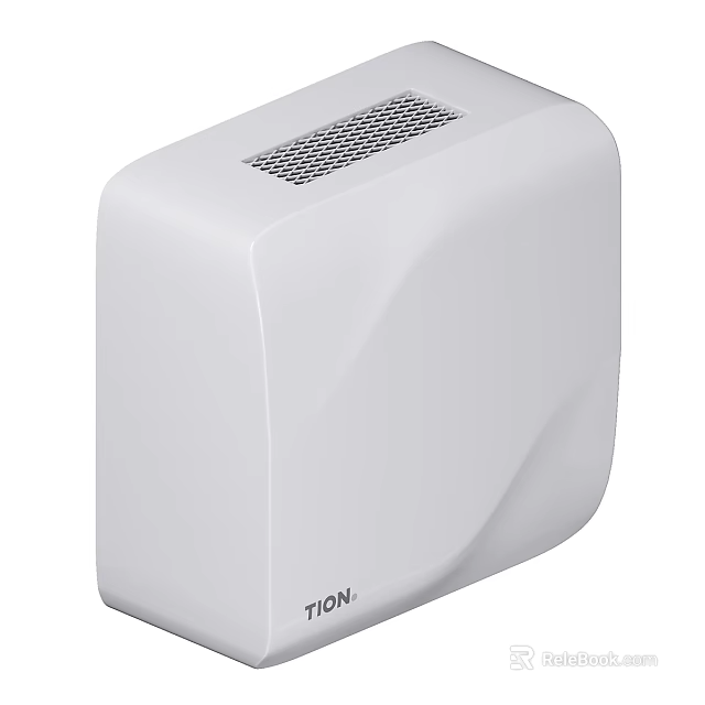 TION White Home Air Purifier Appliance With Grille Design For Daily Use 3d model 