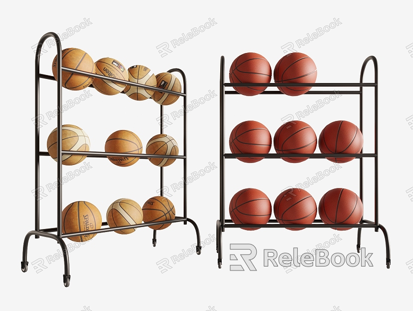 Basketball Spalding Basketball Ball Basketball Rack Sports Ball Sports Equipment model