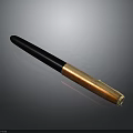 Classic Fountain Pen with Black and Wooden Body and Metal Nib for Daily Writing Use