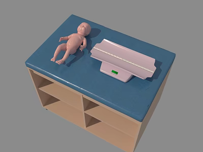 Modern Weighing Scale Newborn Baby Weighter 3d model