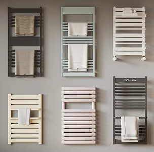 Modern towel rack heater radiator 3d model