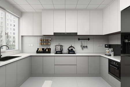 Modern Kitchen Cabinets 3d model