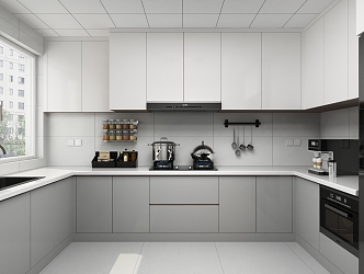 Modern Kitchen Cabinets 3d model