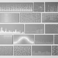 Various Textured Decorative Panels With Diverse Patterns For Interior Design