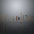 Crossbow Mechanical Crossbow Shift Bow and Arrow Shoot Far Equipment Weapons High-tech Crossbow 3d model