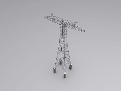 modern electric tower 3d model
