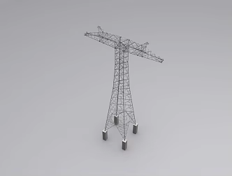 modern electric tower 3d model