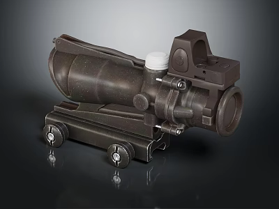 High Precision Electronic Optical Instrument With Metal Construction Adjustable Knob And Mounting Wheel 3d model