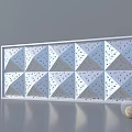 Modern Wall Panel With Geometric Patterns And Details 3d model