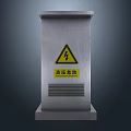 High Voltage Equipment Metal Enclosure With Warning Sign For Electrical Safety
