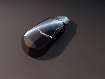 Sleek Black Computer Mouse With Modern Geometric Design And Ergonomic Shape For Daily Use 3d model
