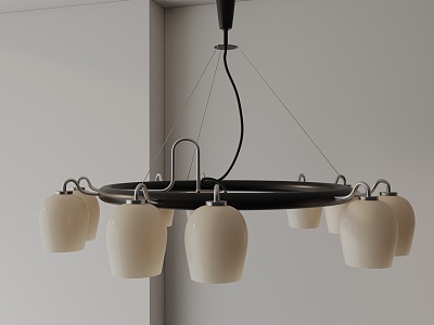 Modern chandelier 3d model