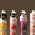 Aromatic Fruit Flavored Wine Bottles With Orange Strawberry Grape And Peach Flavors