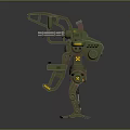 Mech Warrior Mech Soldier Machine Battlearm Mechanical Battlearm Machine Fighter Robot 3d model
