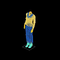 Modern Model Clothing Model 3d model