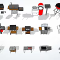 Various Outdoor BBQ Grills With Different Styles And Portable Designs