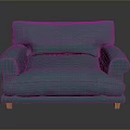 Modern Teal Single Seat Sofa With Comfortable Design And Wooden Legs
