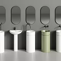 Modern Column Basin Wash Basin Floor Basin Faucet Wash Basin Vertical Basin Wash Basin 3d model