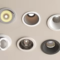 Downlight spotlight open-mounted downlight steering 3d model