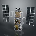 Satellite Model With Solar Panels Main Structure And Scientific Instruments 3d model