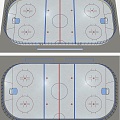 Modern Hockey Field Outdoor Snow Hockey Field Outdoor Sports Venues Hockey Venues Outdoor Snow Sports Venues 3d model