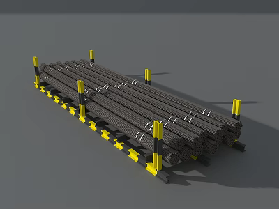 Modern steel reinforcement raw material 3d model Modern steel reinforcement raw material 3d model