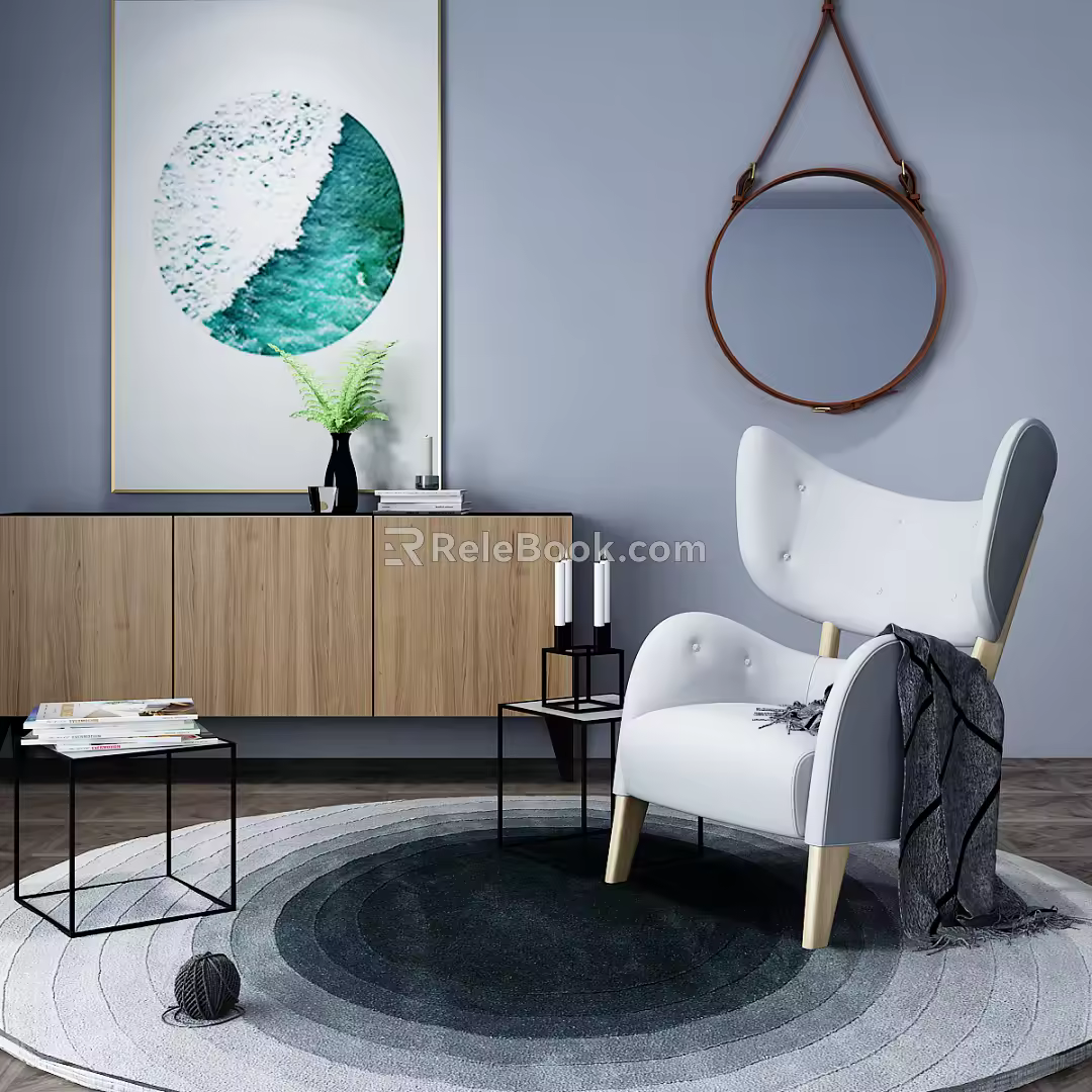Nordic Sofa Chair 3d model