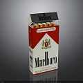 Marlboro Filter Cigarette Pack With Red White Design And New Generation Taste