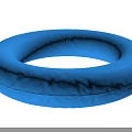 Blue Inflatable Swim Ring Ideal For Summer Water Activities And Pool Use